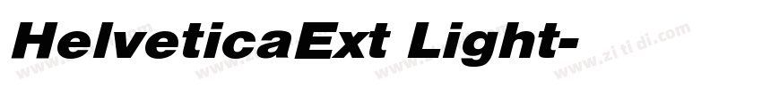 HelveticaExt Light字体转换